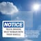 Signmission Truck Drivers Must Remain With Their Vehicle OSHA Notice Sign, Plastic, 10in W x 7in L, 2PK OS-2PACK-NS-P-710-L-16760 - alternate 6